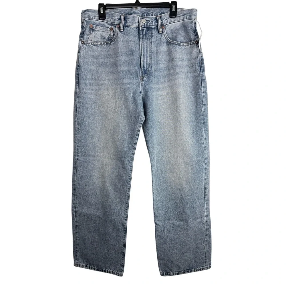 Gap 90s Loose Fit Jeans Mens 33x32‎ Light Wash Regenerative Cotton 645442